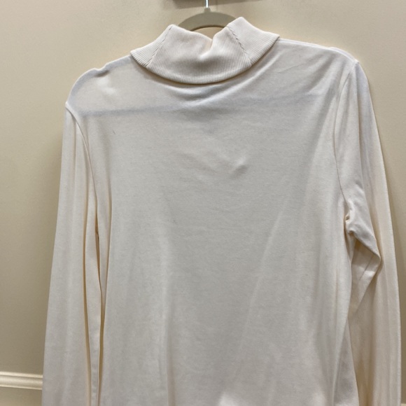 Lauren Ralph Lauren L cotton long sleeve slip on V-neck top - Picture 4 of 5